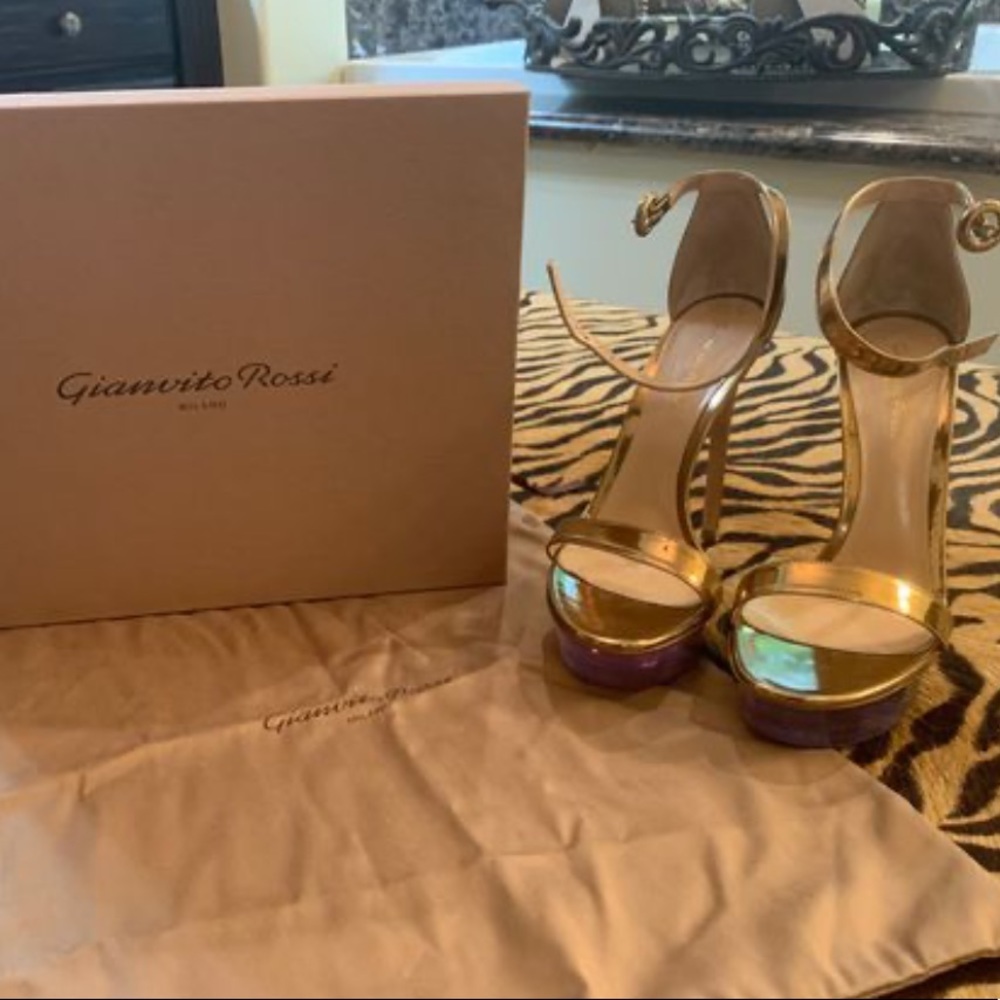 Gold heels